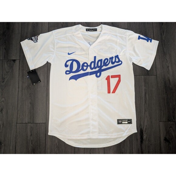 Shohei Ohtani 2025 World Series Dodgers Jersey Kanji White Men's Medium - Picture 2 of 3